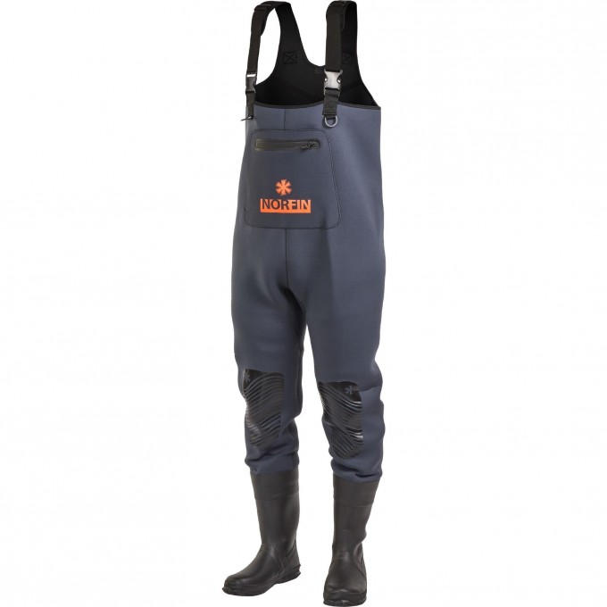 Полукомбинезон забродный NORFIN SHADOW NEOPRENE BOOTFOOT M с сапогами 83500-42-M